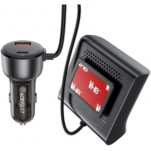 Acefast B11 138W USB-A USB-C Car Charger with 6 Ports - Black (universal)