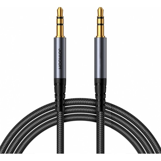 Joyroom stereo audio cable AUX 3.5 mm mini jack 1.2m black (SY-A08) (universal)