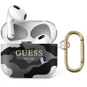Guess GUA3UCAMG AirPods 3 cover black/black Camo Collection (universal)
