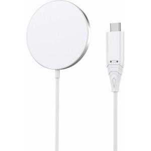 Choetech 15W Qi wireless inductive charger with MagSafe white (H046+T518-F) (universal)