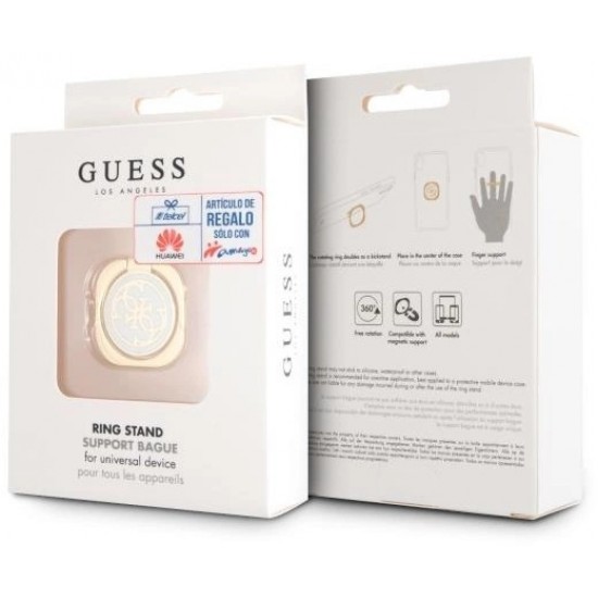 Guess Ring stand GURSEQGWH gold and white /gold & white 4G (universal)