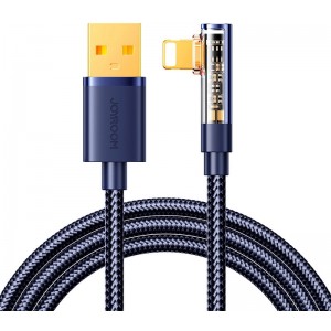 Joyroom S-UL012A6 USB-A angled cable - Ligtning 2.4A 1.2m - blue (universal)