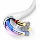 Dudao A20EU USB-A 18W wall charger - white + USB-A - micro USB cable (universal)