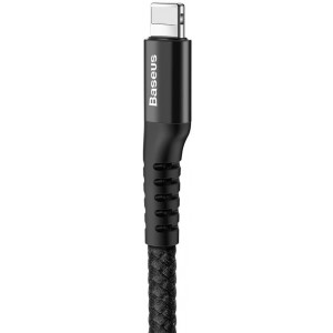 Baseus Fish Eye Spring Data Cable spring cable USB / Lightning 1M 2A black (CALSR-01) (universal)
