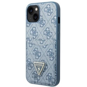 Guess GUHCP13SP4TPB iPhone 13 mini 5.4" blue/blue hardcase 4G Triangle Logo Cardslot (universal)