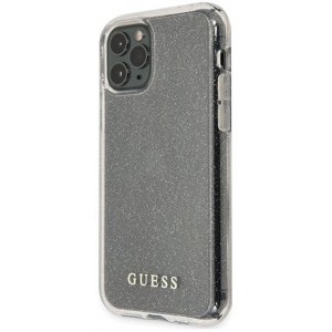Guess GUHCN58PCGLSI iPhone 11 Pro silver/silver hard case Glitter (universal)