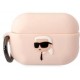 Karl Lagerfeld KLAP2RUNIKP AirPods Pro 2 cover pink/pink Silicone Karl Head 3D (universal)