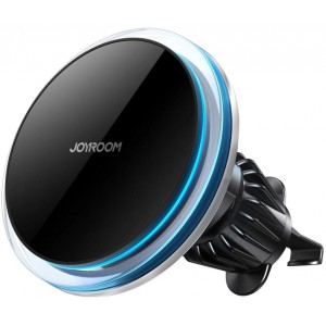 Joyroom Air Vent Car Phone Holder with 15W Qi Wireless Charger (MagSafe Compatible) Silver (JR-ZS291) (universal)