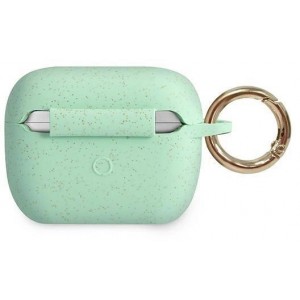 Guess GUACAPSILGLGN AirPods Pro cover green/green Silicone Glitter (universal)
