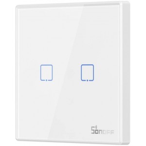Sonoff T2EU2C-RF Three Channel Touch Light Switch Wi-Fi Button 433MHz Wireless RF Remote white (M0802030010) (universal)
