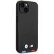 BMW Case BMW BMHCP14S22PTDK iPhone 14 6.1 "black / black Leather Stamp Tricolor (universal)