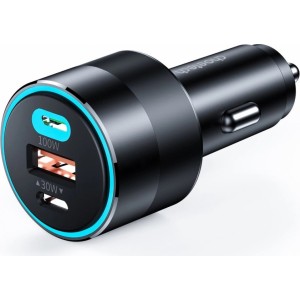 Choetech fast car charger 130W 2xUSB-C + USB-A black (TC0011) (universal)