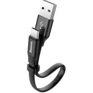 Baseus Nimble flat cable USB / USB-C cable with holder 2A 0.23M black (CATMBJ-01) (universal)