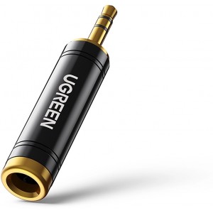 Ugreen adapter 3.5mm audio adapter (male) to 6.35mm mini jack (female) gray (AV168) (universal)