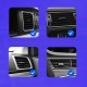 Hurtel 360-Degree Universal Magnetic Car Mount Holder for Car Dashboard black (universal)