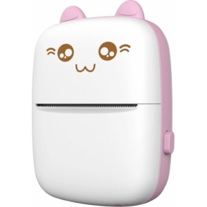 Hurtel Thermal printer mini cat HURC9 - pink
