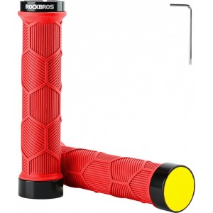 Rockbros 40720007002 bicycle grips with reflector - red (universal)