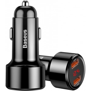 Baseus Magic Series Dual QC - Quick Charge 3.0 2x USB 45W 6A car charger black (CCMLC20A-01) (universal)