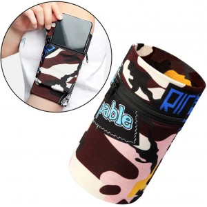 Hurtel Fabric armband for running fitness brown (universal)