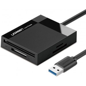 Ugreen USB 3.0 SD / micro SD / CF / MS memory card reader black (CR125 30333) (universal)
