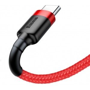 Baseus Cafule Cable durable nylon cable USB / USB-C QC3.0 2A 2M red (CATKLF-C09) (universal)