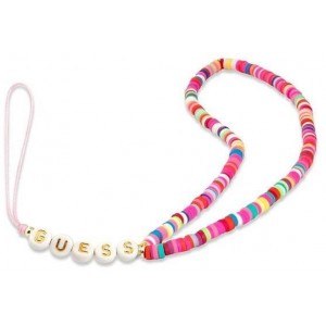 Guess pendant GUSTGMPP Phone Strap multicolor pink/multicolor pink Heishi Beads (universal)