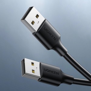Ugreen USB cable - USB 2.0 480Mb/s 0.25m black (US102) (universal)