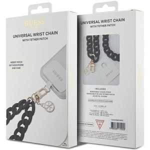 Guess GUOUCBMC4MK Universal Big Hand Strap case - black Acrylic 4G Charm (universal)