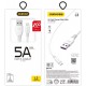 Dudao cable USB / micro USB cable 5A 1m white (L2M 1m white) (universal)