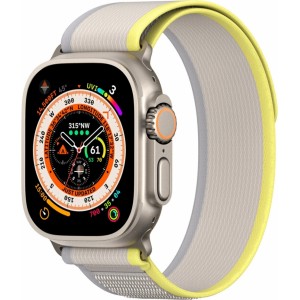 Dux Ducis Sport Velcro Strap for Apple Watch 9 / 8 / 7 / 6 / SE / 5 / 4 / 3 / 2 / 1 (38, 40, 41 mm) Dux Ducis Strap YJ Version - yellow-beige (universal)