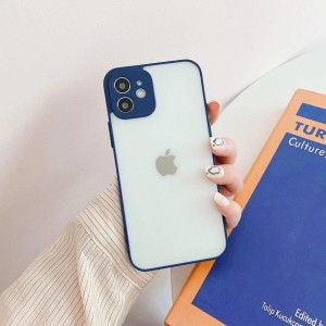 Hurtel Milky Case silicone flexible translucent case for Samsung Galaxy A42 5G navy blue (universal)