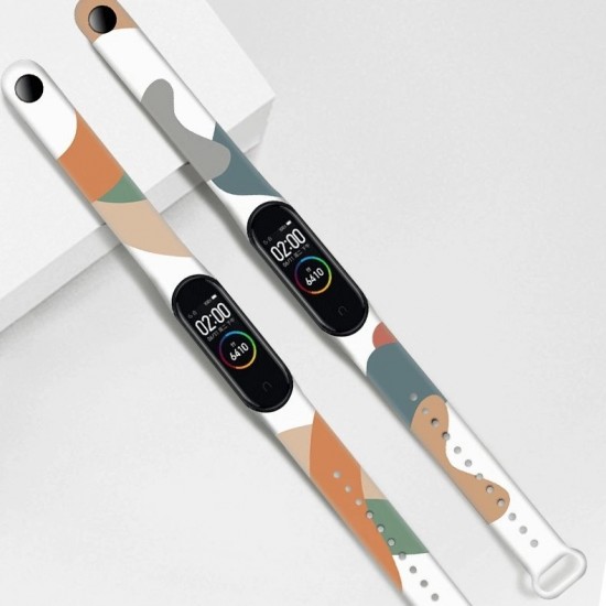 Hurtel Strap Moro Wristband for Xiaomi Mi Band 6 / Mi Band 5 Silicone Strap Camo Watch Bracelet (12) (universal)