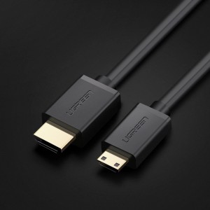 Ugreen cable HDMI - mini HDMI cable 19 pin 2.0v 4K 60Hz 30AWG 1.5m black (11167) (universal)