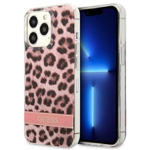 Guess GUHCP13XHSLEOP iPhone 13 Pro Max 6.7" pink/pink hardcase Leopard (universal)