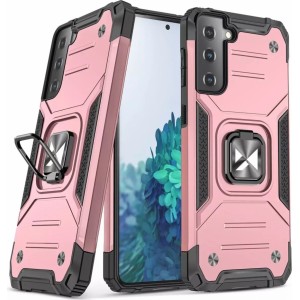 Wozinsky Ring Armor armored hybrid case cover with magnetic holder for Samsung Galaxy S22 (S22 Plus) pink