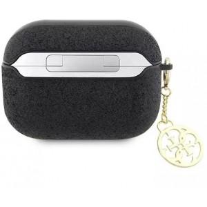 Guess GUAP2GLGSHK earphone protective case for Apple AirPods Pro 2 cover black/black Glitter Flake 4G Charm