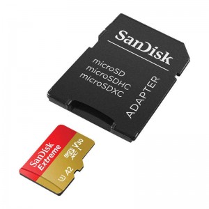 Sandisk EXTREME microSDXC 128GB 190/90MB/s UHS-I U3 ActionCam Memory Card (SDSQXAA-128G-GN6AA)