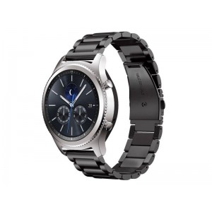 4Kom.pl Stainless Steel Alogy bracelet for smartwatch 22mm Black