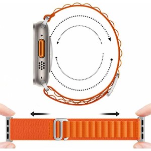 Alogy Sport Strap for Apple Watch 4/5/6/7/8/SE/Ultra (42/44/45/49mm) Orange