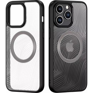 Dux Ducis Armored case for iPhone 15 Pro Max with MagSafe Dux Ducis Aimo Mag - black