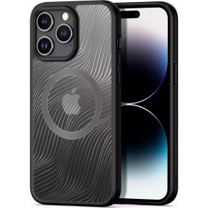 Dux Ducis Armored case for iPhone 15 Pro Max with MagSafe Dux Ducis Aimo Mag - black