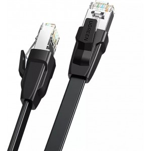 Ugreen LAN Ethernet Cable Cat.8 U/FTP flat 1m black (NW134)
