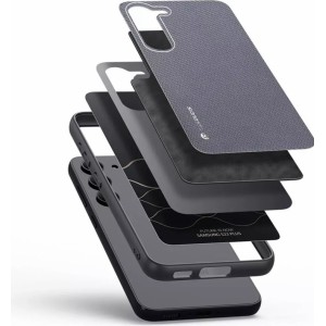 Dux Ducis Fino protective case for Samsung Galaxy S23 cover with silicone frame gray