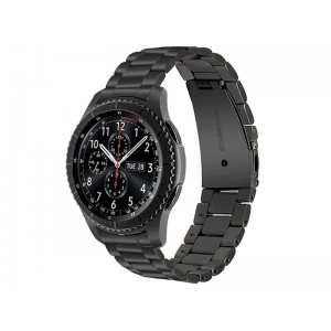 4Kom.pl Stainless Steel Alogy bracelet for smartwatch 22mm Black