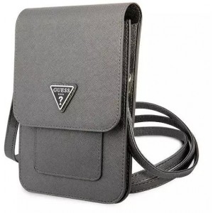 Guess Handbag GUWBSATMGR grey/grey Saffiano Triangle