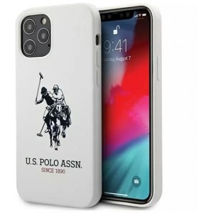 U.s. Polo US Polo USHCP12LSLHRWH Phone Case for Apple iPhone 12 Pro Max white/white Silicone Collection