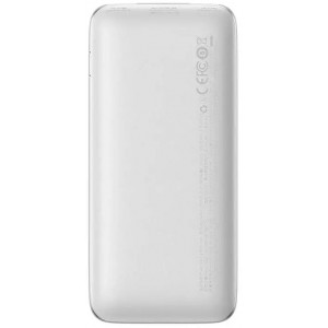Baseus Bipow Pro Power Bank 10000mAh, 2xUSB, USB-C, 20W (white)