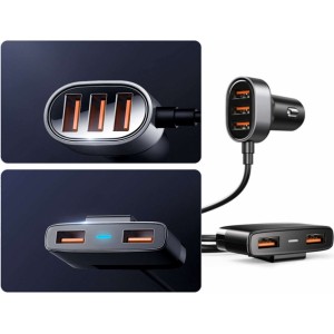 Joyroom car charger splitter 5x USB 1.5m 6.2A