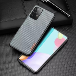 Dux Ducis Fino case cover covered with nylon material Samsung Galaxy A72 4G gray