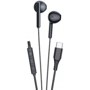Producenttymczasowy Vipfan M18 Wired Earphones, USB-C (Black)
